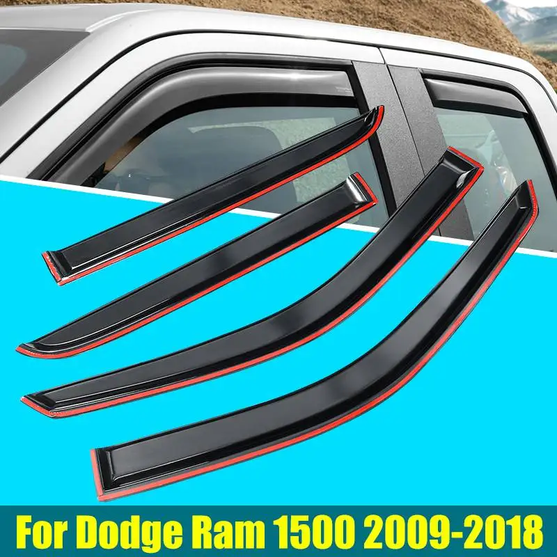 4 шт./компл. защита от непогоды для автомобилей Dodge Ram 1500 2500 3500 09 18 EJ дождя|Навесы и