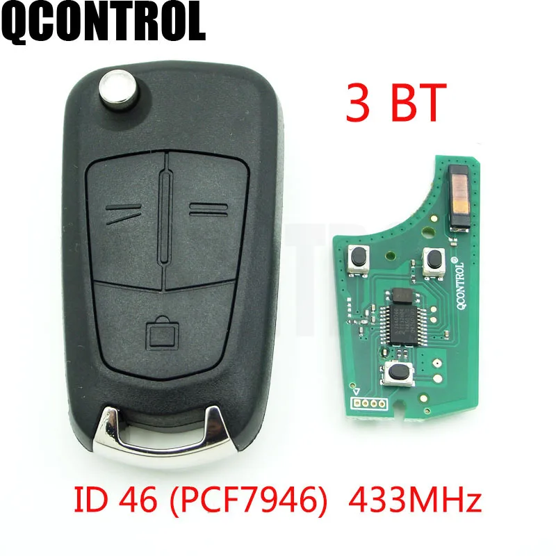 QCONTROL G3 AM433TX дистанционный ключ 433 МГц подходит для Opel/Vauxhall Signium (2005 2007) Vectra C (2006 2008)