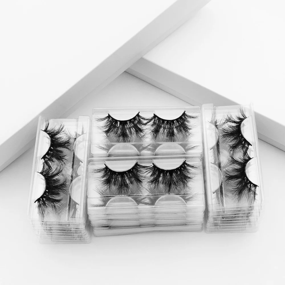 40 пар/лот visofree 25 мм ресницы Макияж 3d натуральные ресницы безжалостные высокие объемные ресницы пушистые ресницы красота E89