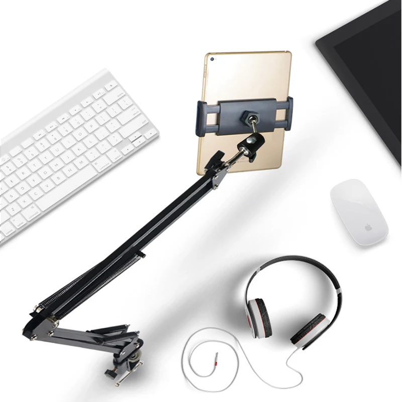 

Folding Long Arm Lazy Bed Tablet Phone Holder Stand Bracket For iPhone iPad Pro 10.5 Kindle Desk Support Mount