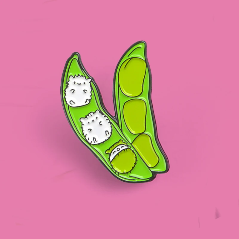 Эмалированная брошь в виде животного с изображением Ежика | Украшения и