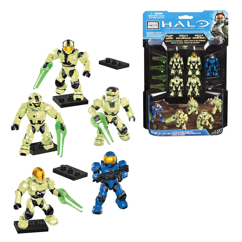 Фигурка героя Mega Bloks Halo Last Man стоящая фигурка зомби коллекционная версия подарки