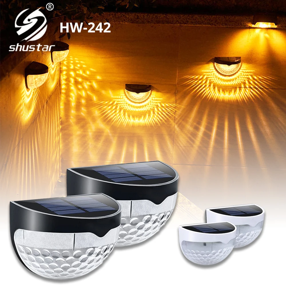 

Solar Fence Wall Lamp Outdoor Waterproof Light Sensing System Holiday Decoration Is Used To Decorate Fences,Terraces,Gardens,Etc