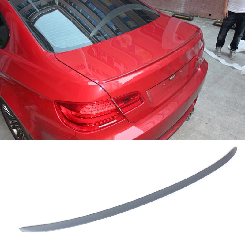 ПУ Серый Грунтовка задний багажник загрузки крыла Спойлер для BMW 3 серии E92 2007 - 2012