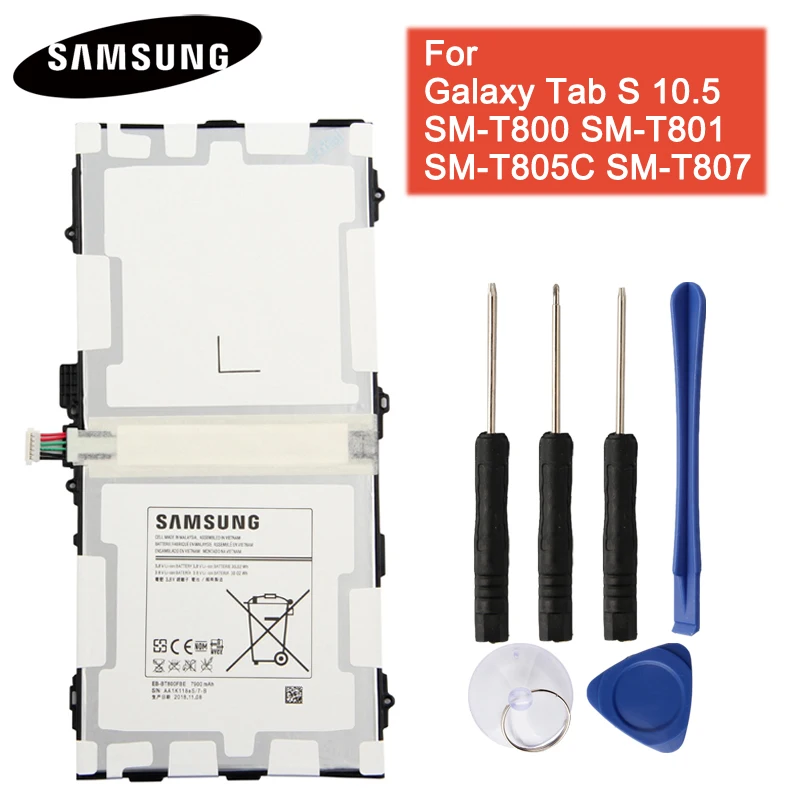 For T800 T805C T807 Аккумулятор EB-BT800FBE/FBC/FBU для samsung GALAXY Tab S 10,5 SM-T800 T801 T805C Tab Pro SM-P600 Tab3 P5220 Tab4 Note 10,1 - Цвет: For T800 T805C T807