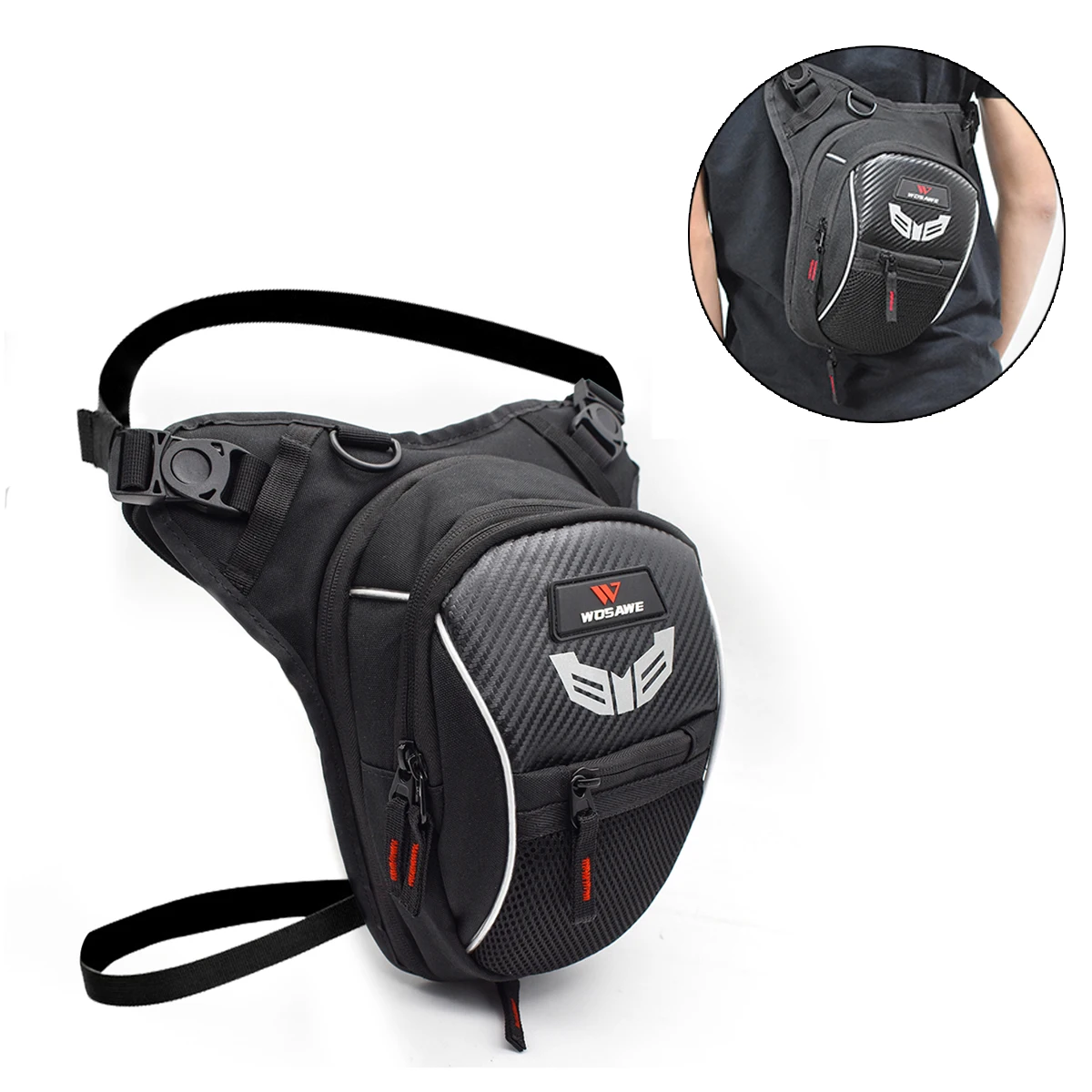 Поясная Сумка WASAWE для езды на мотоцикле забавная бананка из ткани Оксфорд