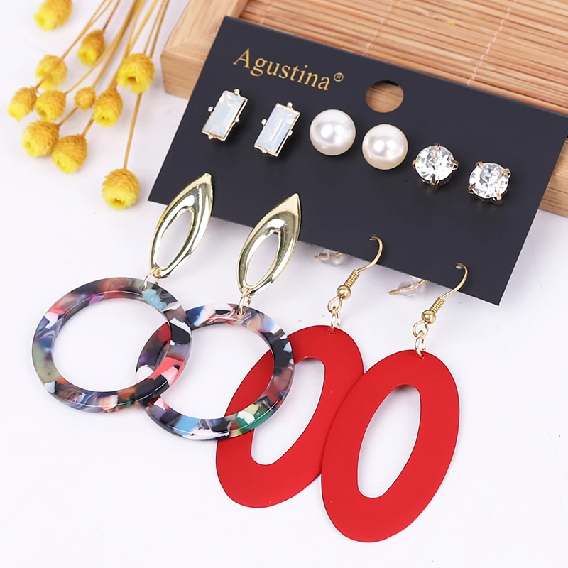 

BOSI Women set earrings set fashion jewelry drop earrings bohemian stud long earrings simple earring boho accesorios wholesale