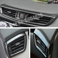 for nissan xtrail t32 2014 2018 ac vent trim cover accessories left right middle outlet air conditioning abs carbon fiber