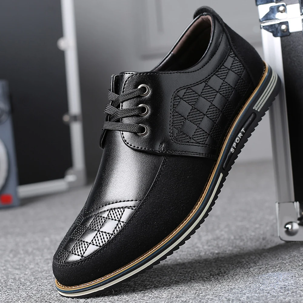 

Men's High Quality Large Size Casual Shoes Men's Business Breathable Men's Casual Shoes Fashion Brand Brown Casual Men's Shoes