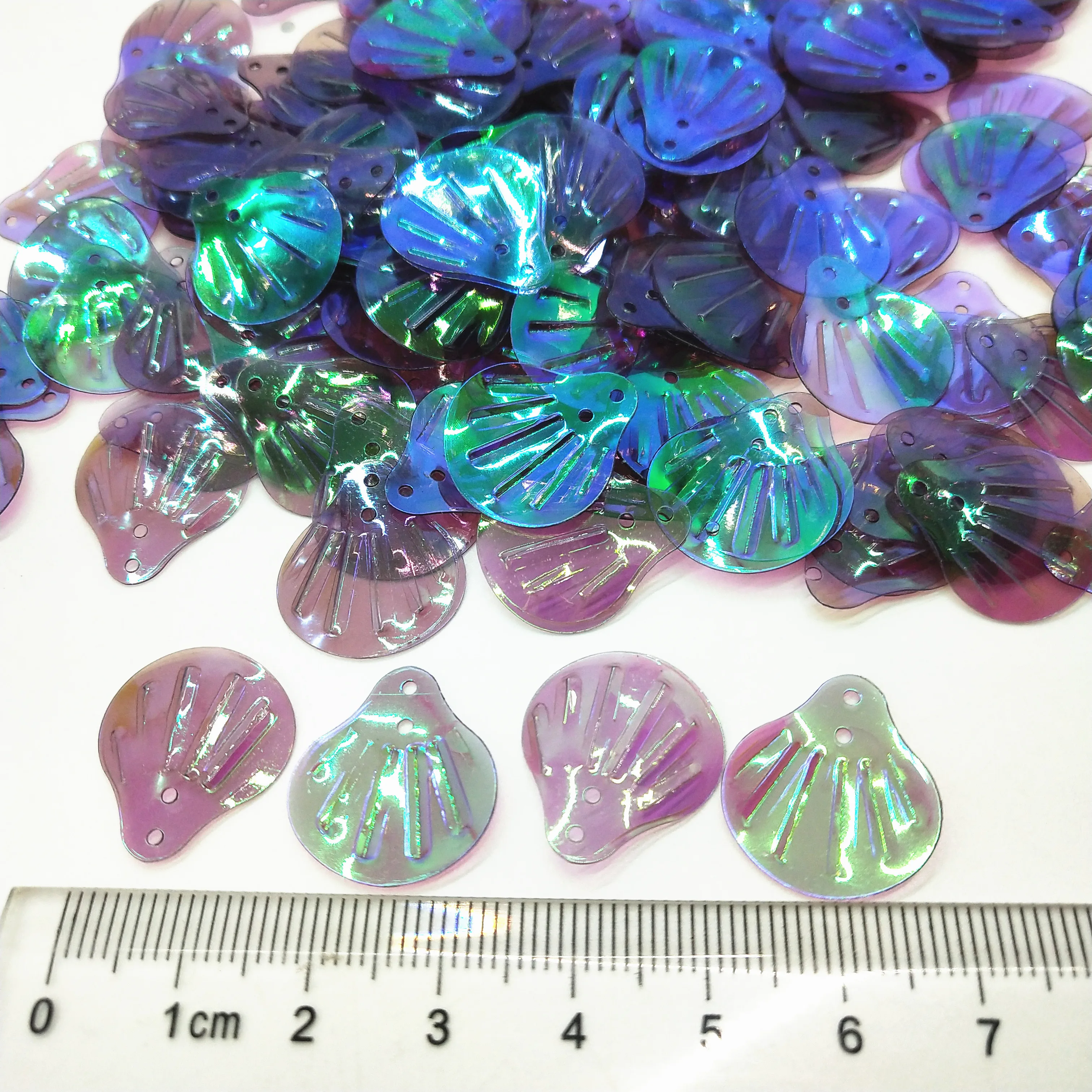 400 шт. 18 мм большая оболочка блестки россыпью из ПВХ для рукоделия Швейные