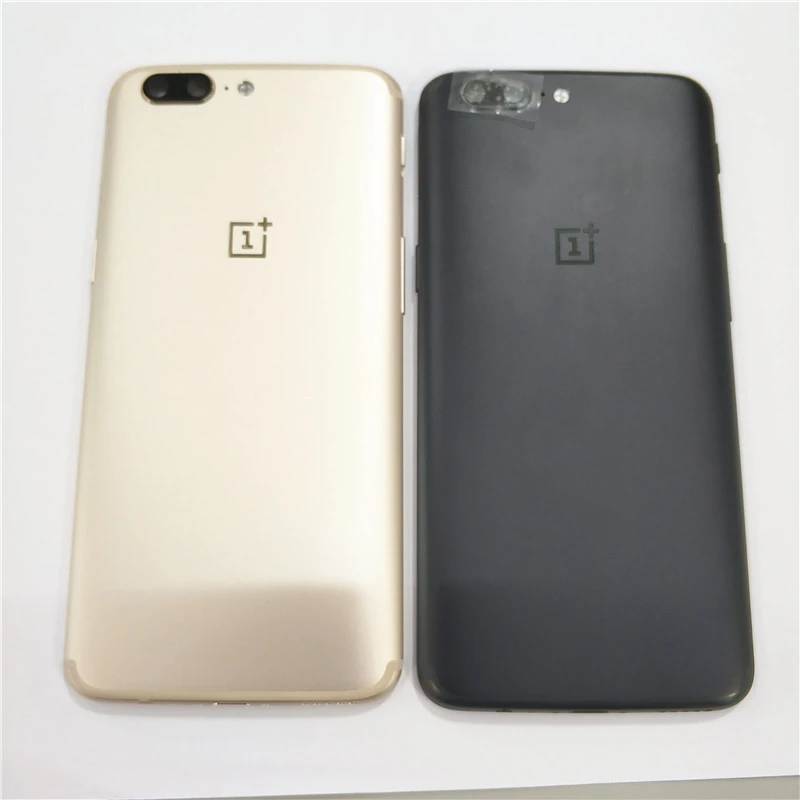 Cubierta de bater&iacute;a de Metal Original para Oneplus 5 A5000, carcasa trasera con lente de c&aacute;mara + bandeja de tarjeta SIM + botones laterales-0