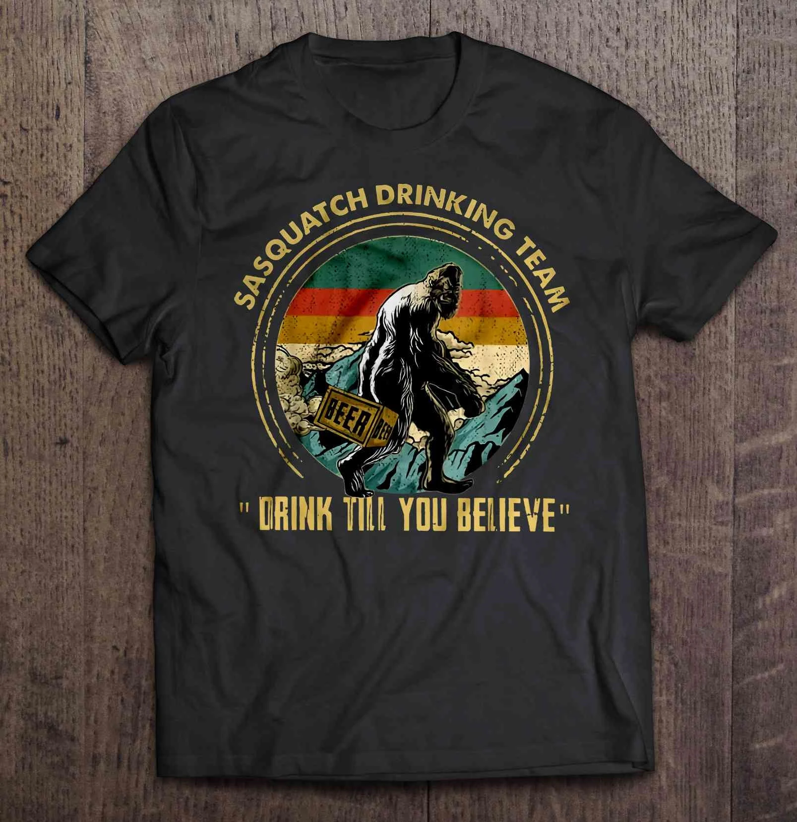 Забавная Мужская футболка модная Снежный Drinking Team напиток до тех пор пока вы не