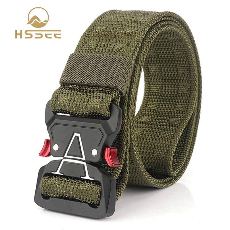 

Пряжка HSSEE металлическая нейлоновый ремень в стиле милитари, мягкая Пряжка из настоящего нейлона, быстросъемная, армейское боевое оборудов...
