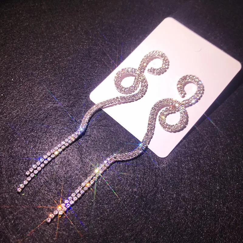 Женские Висячие серьги с длинной кисточкой глянцевый золотистый Серебристый