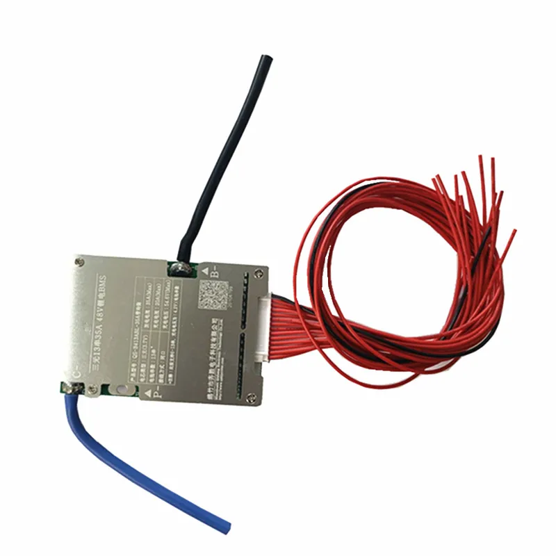 Фото BMS 6S-13S 35A балансировочная плата 24 В 36 В 48 В тройная литиевая/LiFePo4 плата защиты аккумулятора электроинструменты 7s 8s 10S №1