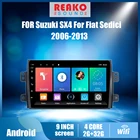 REAKOSOUND 9 ''2 Din Android для Suzuki SX4 2006-2013 для Fiat Sedici 2005-2014 Автомобильный мультимедийный плеер BT WIFI GPS навигация