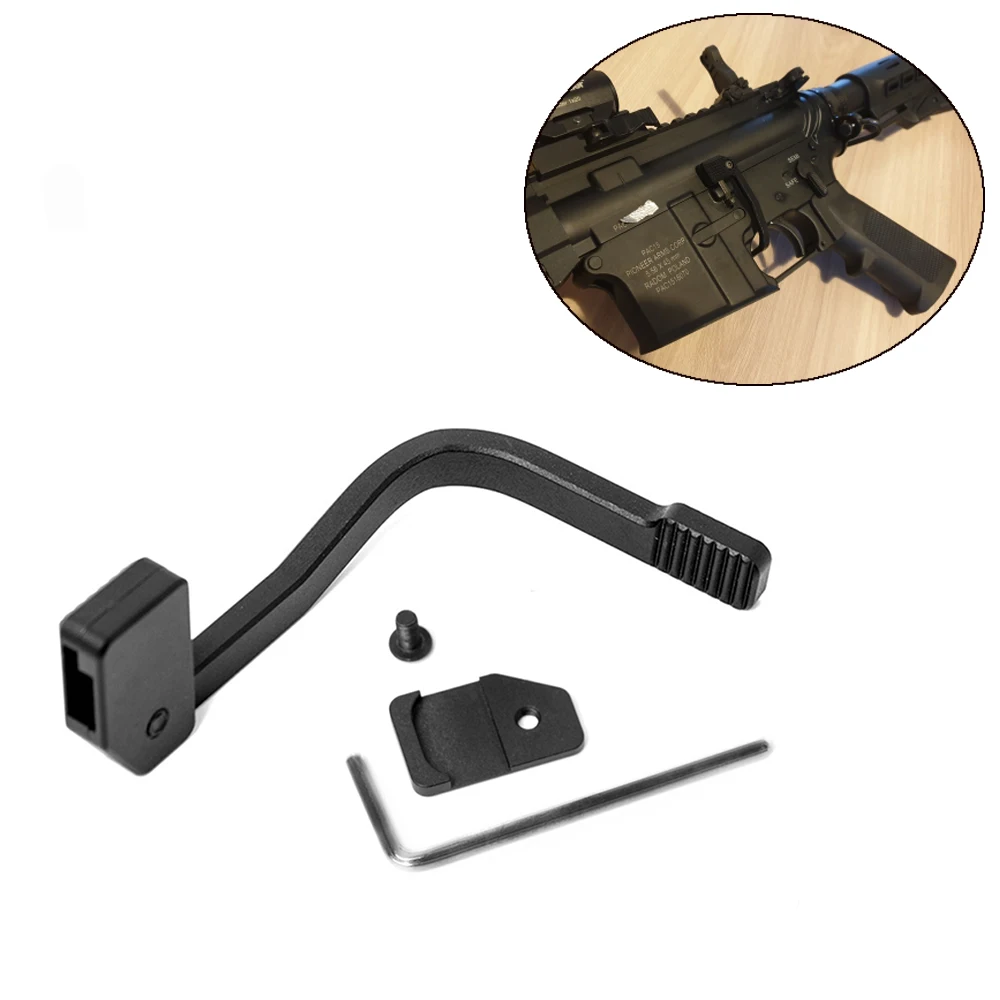 

Tactical Hunting Enhanced Mount-On Side Plate Black 5.56/223 Bad Lever MAP Bolt Catch Extender Release Lever Hunting Accessories