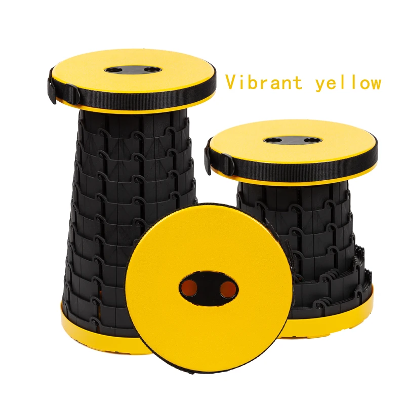 Yellow Открытый складной портативный стул рыбалка кемпинг барбекю очереди Туризм Сверхлегкий складной выдвижной стул пляж сад сиденье - Цвет: Yellow