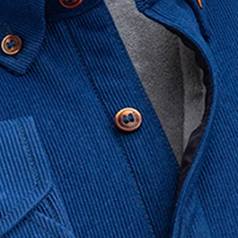 Aoliwen Large Size Solid Color Casual Warm Shirts Men Warm Clothes Men Long Sleeve Wrinkle Resistant Plus Velvet Padded Shirts