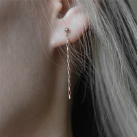 14k gold filled earrings long earrings handmade gold jewelry minimalism brincos vintage oorbellen boho earrings for women