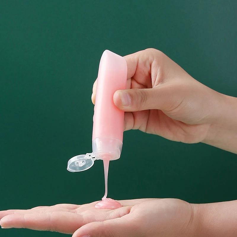 Набор дорожных флаконов с мягким тюбиком 3 шт. пустая баночка для косметики