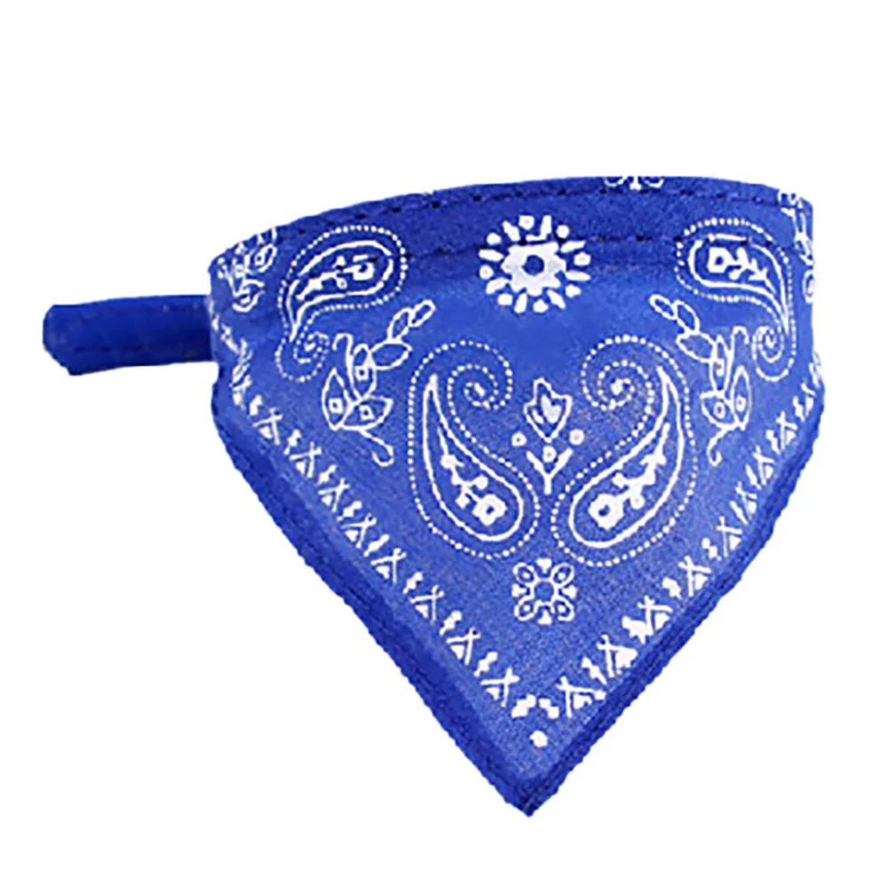 Шарф для домашних животных милый ошейник Регулируемый собаки синий