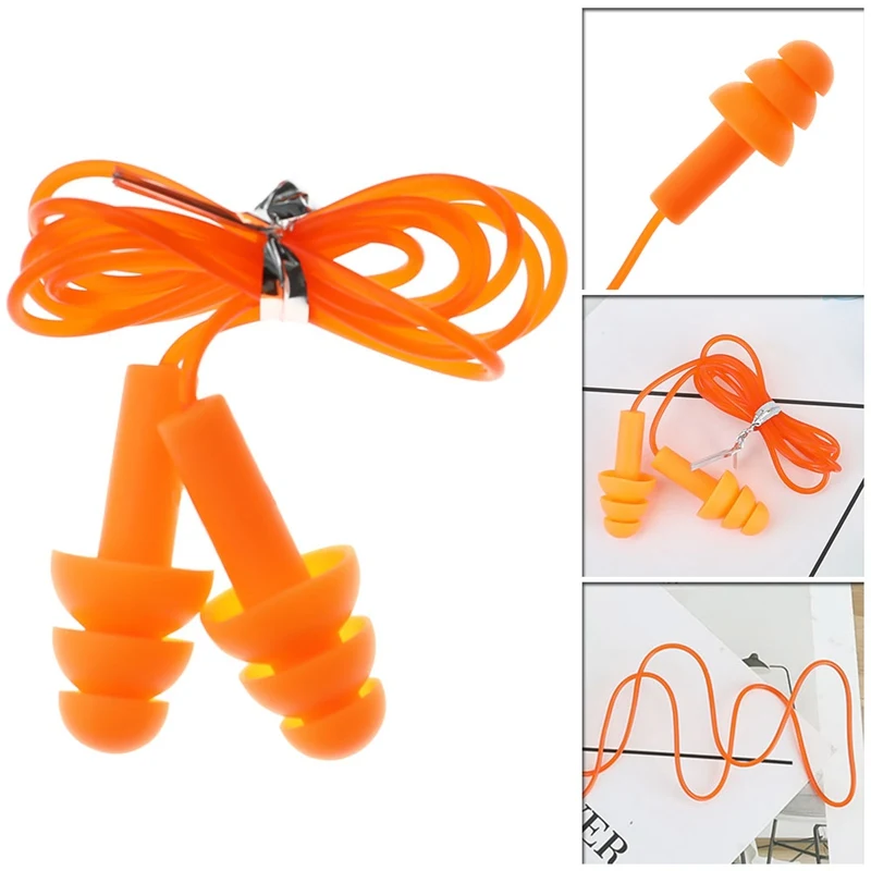 Водонепроницаемые Мягкие беруши для путешествий сна шумоподавление плавания с