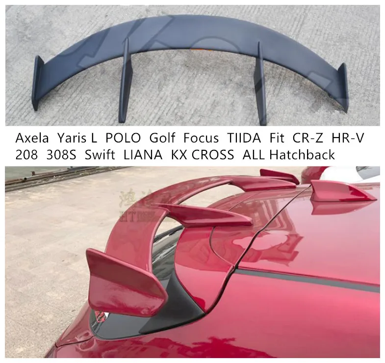 Спойлер для Axela Yaris L POLO Golf Focus TIIDA Fit CR Z 208 308S Swift LIANA KX CROSS ALL HR V|Спойлеры и крылья| |