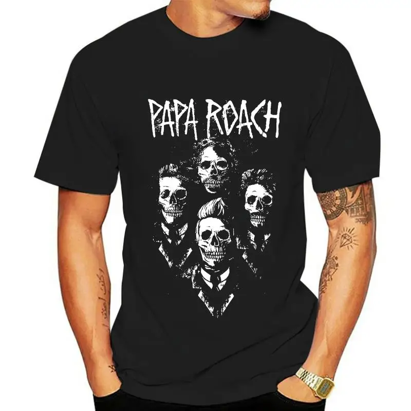 

Оригинальная футболка Papa Roach, я думаю, что мне нужна помощь в портрете, облегающая футболка, новинка