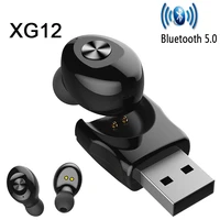 2021 new xg12 mini bluetooth wireless headset sports earphones suitable for using smart phones