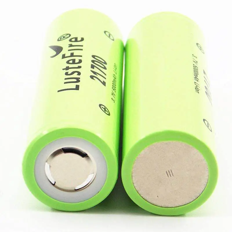 LusteFire 21700 3.7V 5000mAh Li-ion rechargeable battery high-discharge high-drain