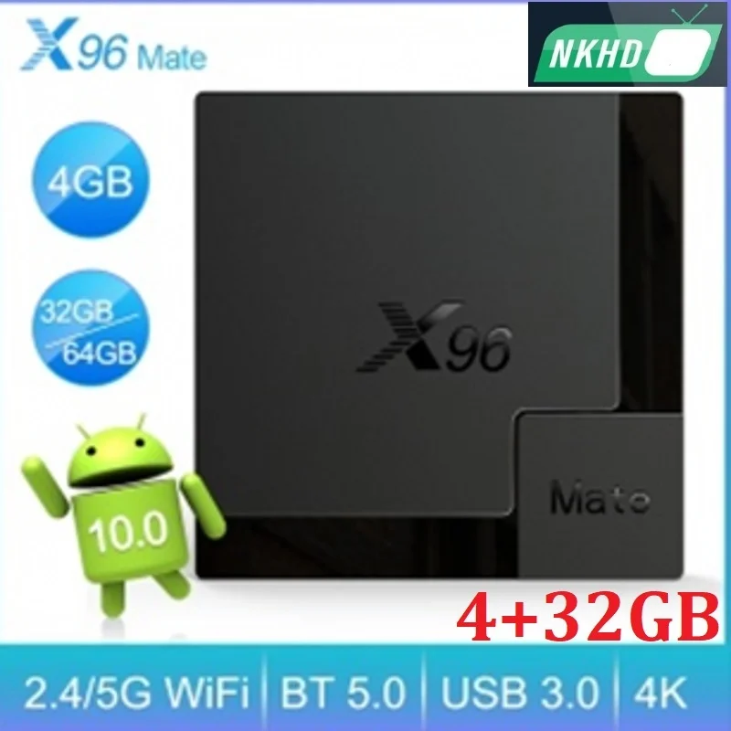 

X96 Mate 4 + 32 ГБ android media box NKHD медиаплеер