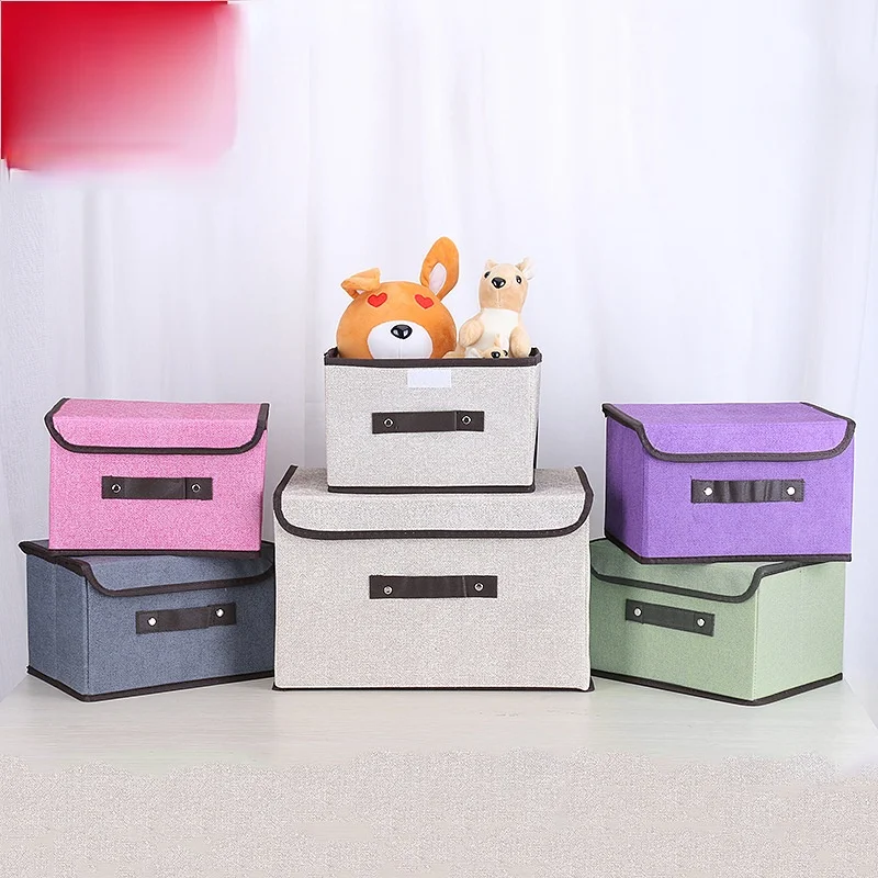 

Fabric Storage Box, Household Daily Necessities, Clothes, Snacks, Toys, Storage Box, Folding Storage Box Two-piece Suit