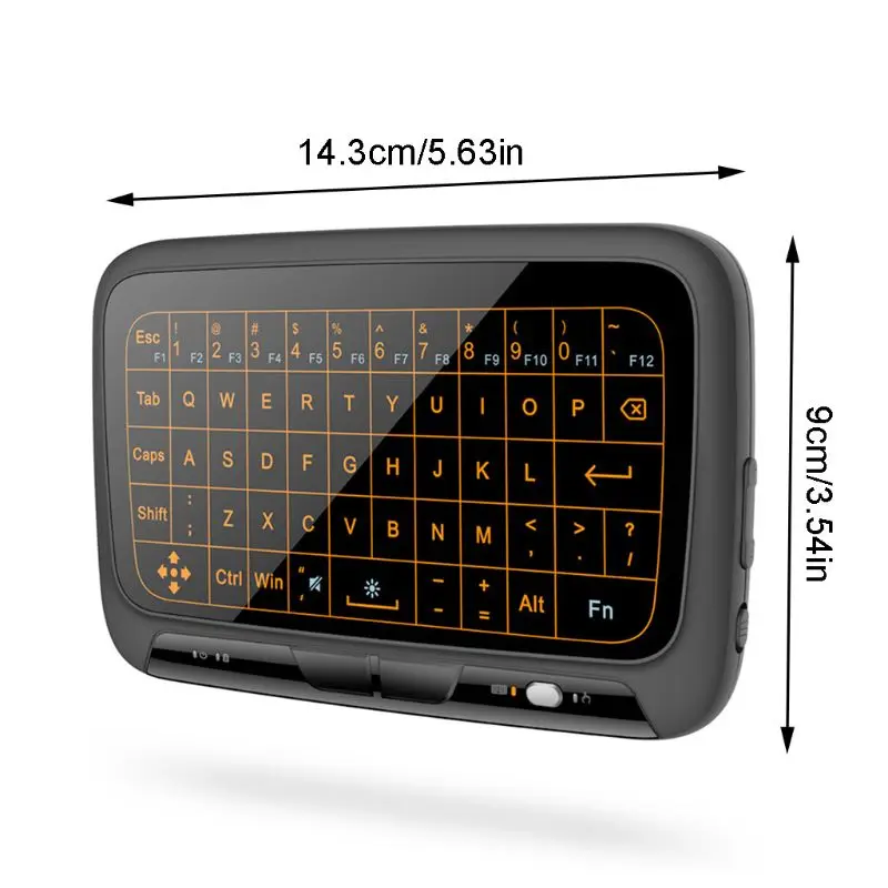 

H18 2.4GHz Wireless Mini Keyboard with Whole Panel Touchpad for Computer/Laptop