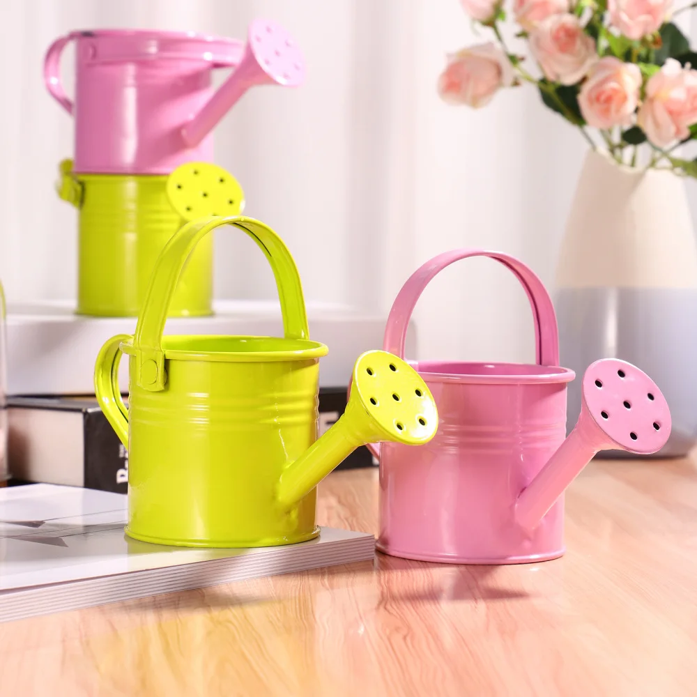 

Yardwe 5pcs Gardening Watering Cans Children Watering Pots Iron Watering Kettle for Home Garden