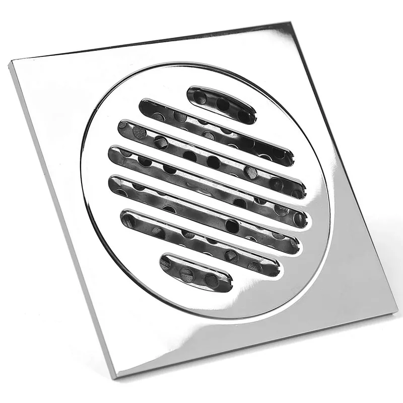 

Square Shower Drain, Bathroom Tiles Inserted Into The Shower Drain, With Removable Filter Cover, Anti-Clogging Design