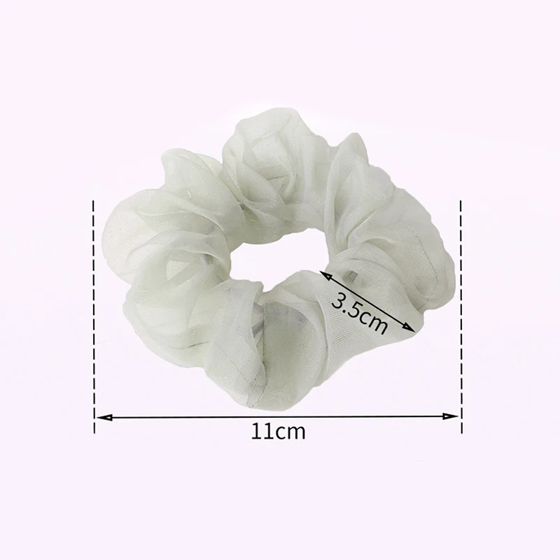

Chiffon Scrunchie Women Solid Stretch Hair Accessories Simple Elastic Hair Bands Headwear Female Ponytail Hair Ties For Girls