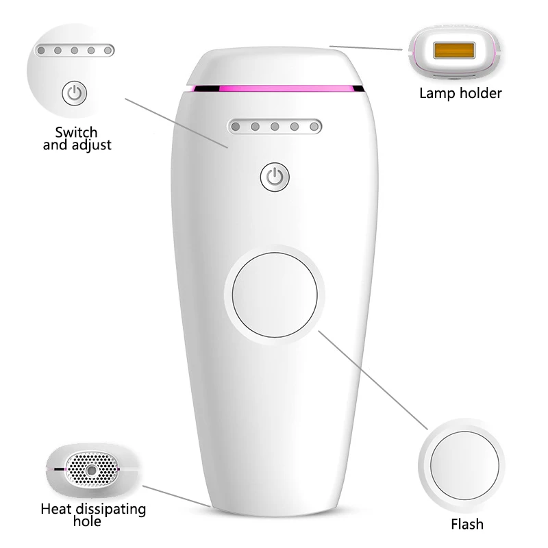 

doxa 500000 Flash Permanent IPL Epilator Laser Hair Removal Electric Painless Threading Whole Body Hair Remover