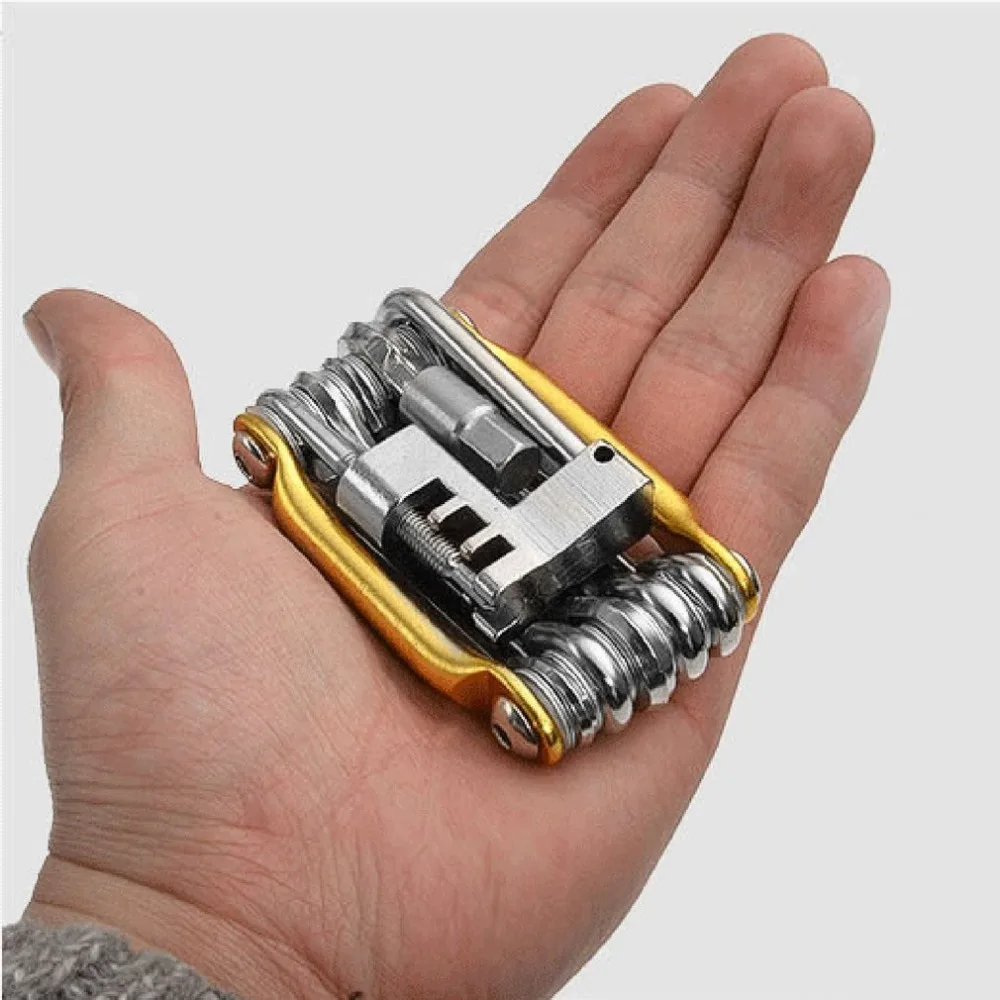 

11 in 1Multifunctional Bike Bicycle Repair Tools Kit Set Folding Hex Wrench Tool Portable Mountain Cycling Repairing Equipment