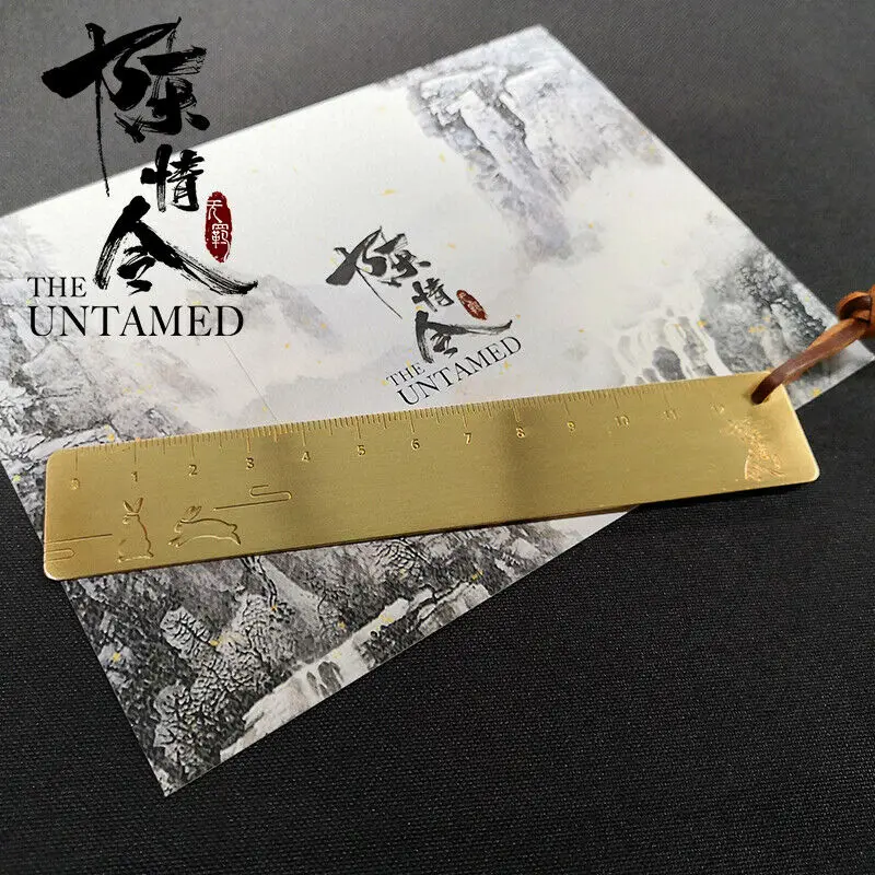 Grandmaster of Demonic культивирование Wangji Wuxian медная латунная линейка необманенный