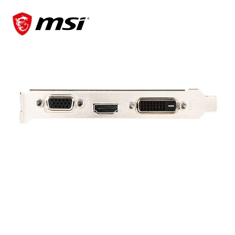MSI GAMING GeForce GT 710 1 ГБ GDRR3 64-разрядная HDCP поддержка DirectX 12 OpenGL 4 5 радиатор