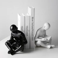 creative abstract reader figure bookcase decoration ornament office decoration bookdend living room display furnishings gifts