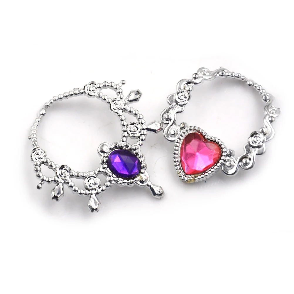 

1pc Multicolor Jewelry Necklace For Dolls Girls Crystal Plastic Chain Necklace For Doll Party Accessories