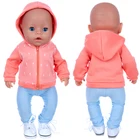 Кукольная одежда для куклы, куртка и платье размером 43 см