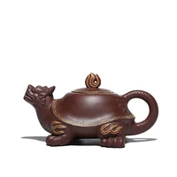 Yixing Purple Clay Teapot Ore Zisha Dragon Turtle Kettle Creative Teaware Send Gift Box