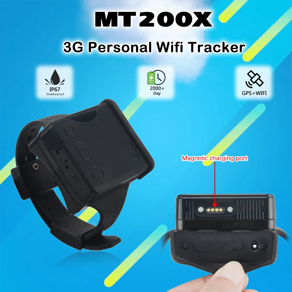 MT200X/MT 200X 3G WCDMA GPS трекер для заключенного/нарушителя локатор Смарт часы