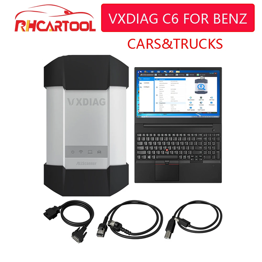 VXDIAG C6 DOIP& аудио функция для Benz диагностический инструмент беспроводное подключение лучше, чем для Mercedes для Benz STAR C4 C5 сканеры