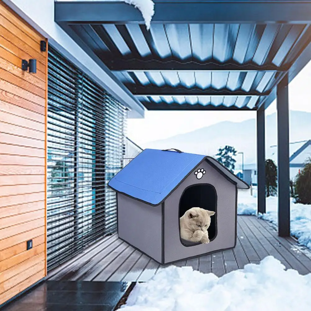 Теплый дом для собак непромокаемый водонепроницаемый питомник и со съемной