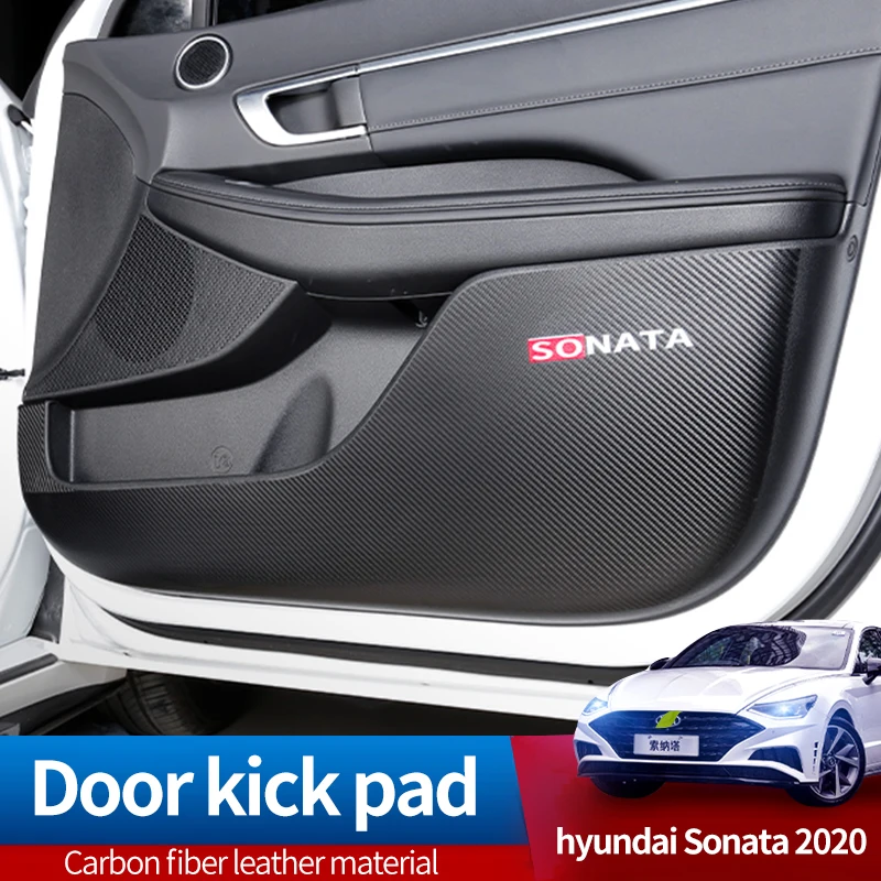 Car Door Anti Kick Pad Protection Side Edge Film Protector Stickers Carbon Fiber Leather Anti Kick Pad For Hyundai Sonata 2020 Car Door Anti Kick Pad Protection Side Edge Film Protector Stickers Carbon Fiber Leather Anti Kick Pad For Hyundai Sonata 2020