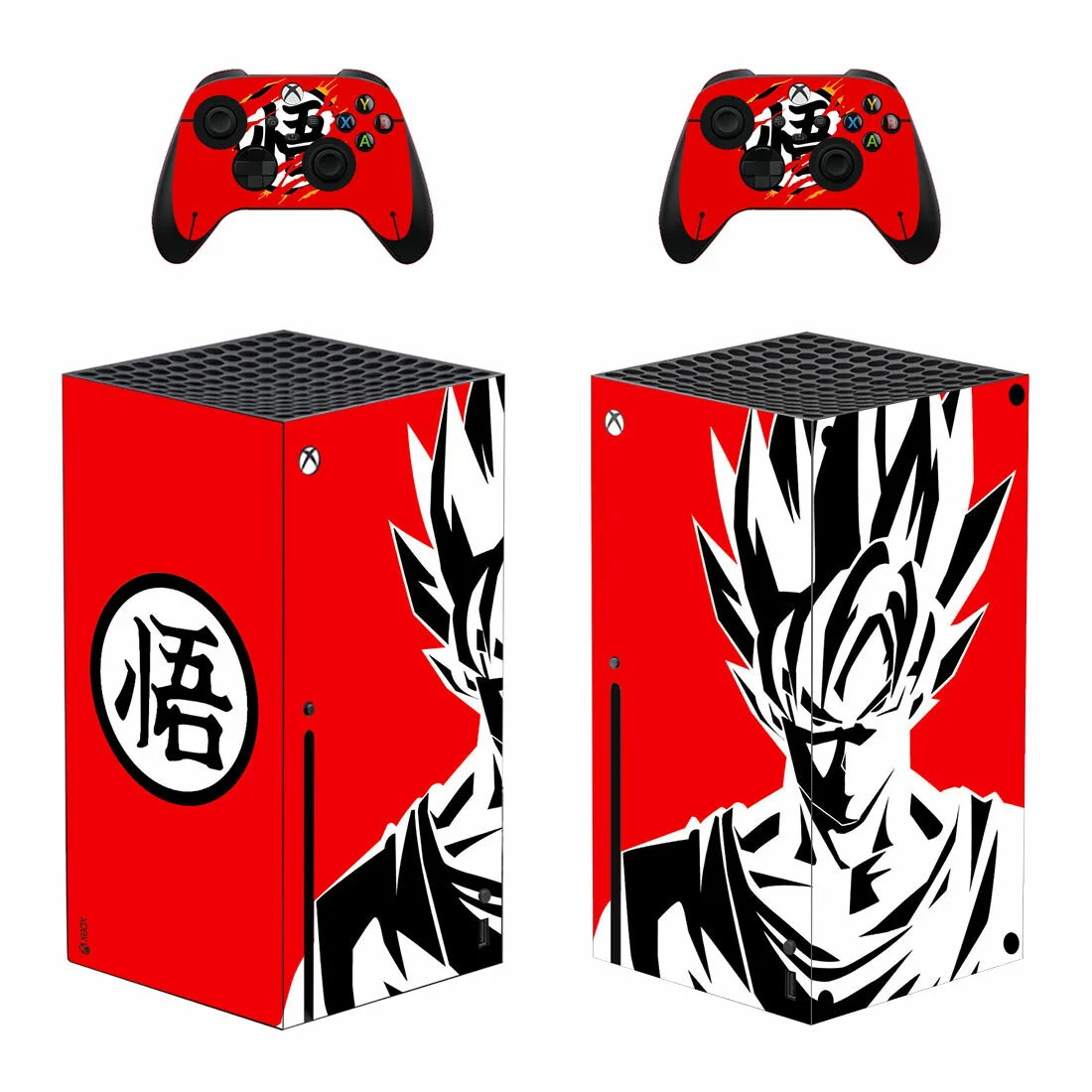 

Anime Goku Vegeta Skin Sticker Decal Cover for Xbox Series X Console and 2 Controllers Xbox Series X Skin Sticker Vinyl